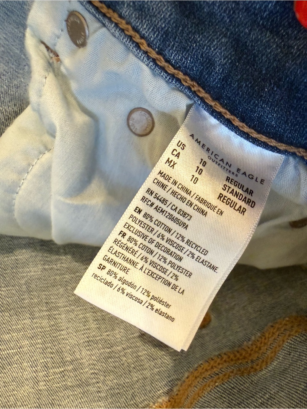 American Eagle Outfitters Medium Blue Flare Jeans - Picture 4 of 7